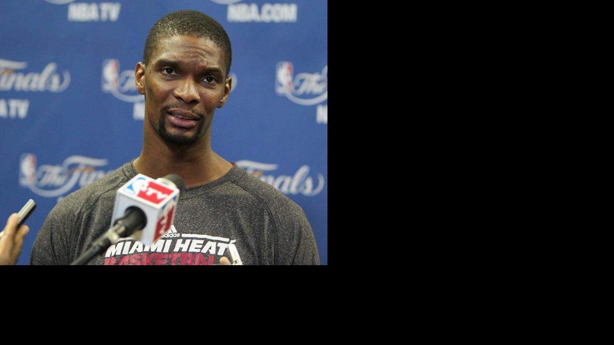 
Por razones de salud, Chris Bosh pudiera perderse el resto de la temporada. 
