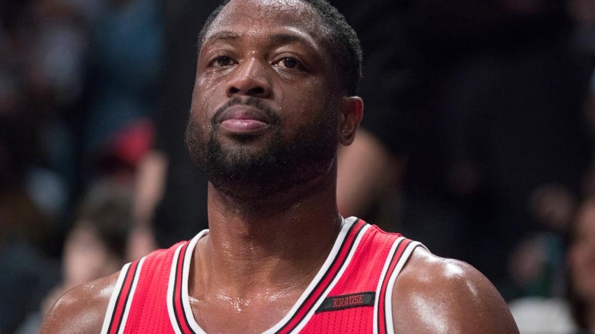 Dwyane Wade, el 8 de abril contra Nets, en uno de los últimos juegos con el uniforme de los Bulls.