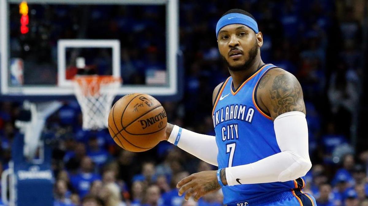 Carmelo Anthony defendió la camiseta del Thunder la pasada temporada, pero parece que será la última.