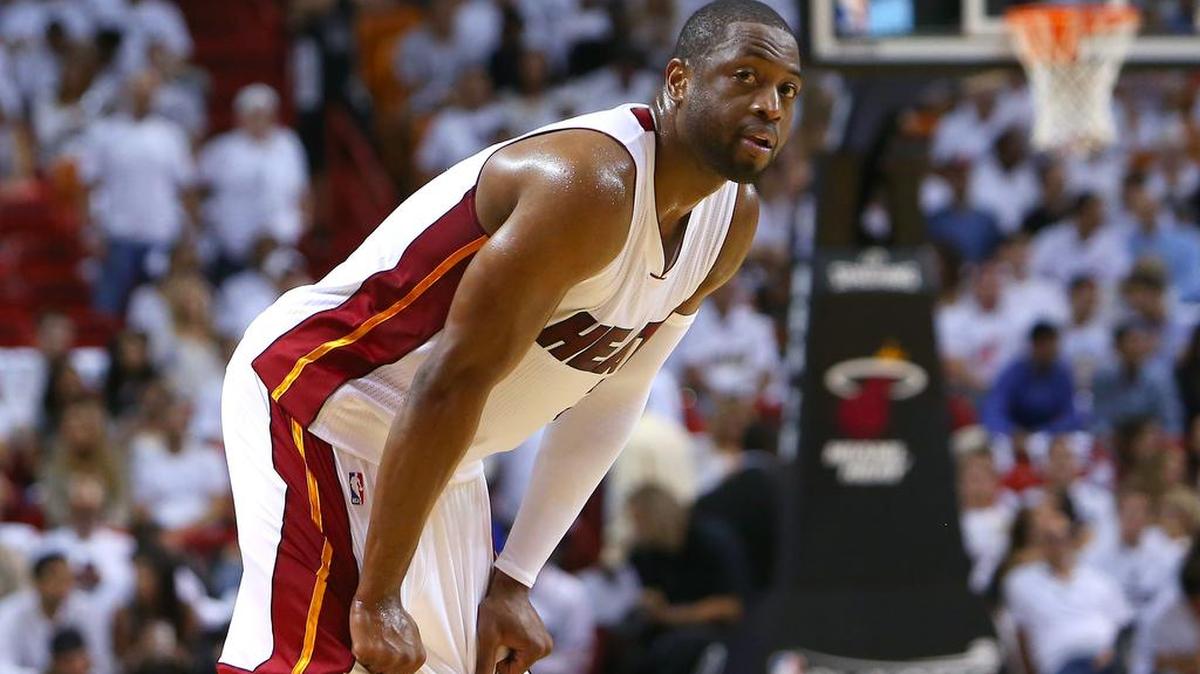 El escolta del Heat Dwyane Wade durante el Juego 6 de la semifinal del Este contra los Raptors, el 13 de mayo en el American Airlines Arena de Miami.
