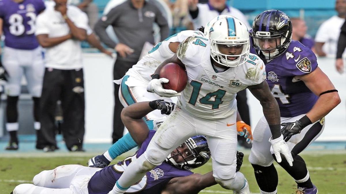 Jarvis Landry (14) en acción el domingo 6 de diciembre.