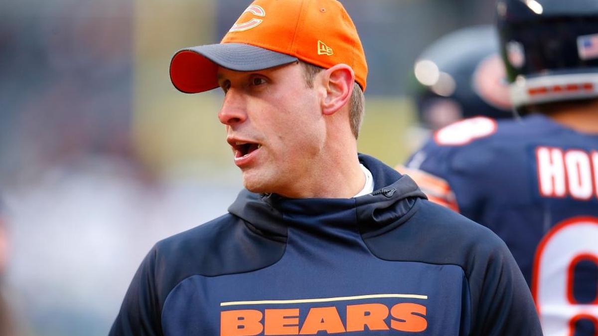 Adam Gase, coordinador ofensivo de los Bears de Chicago, antes del partido contra los Lions de Detroit, el domingo 3 de enero del 2016.