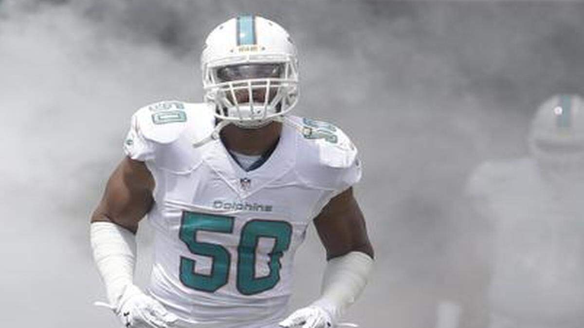 
Olivier Vernon (50), de los Dolphins, tendrá una labor clave el domingo contra los Bufallo Bills.
