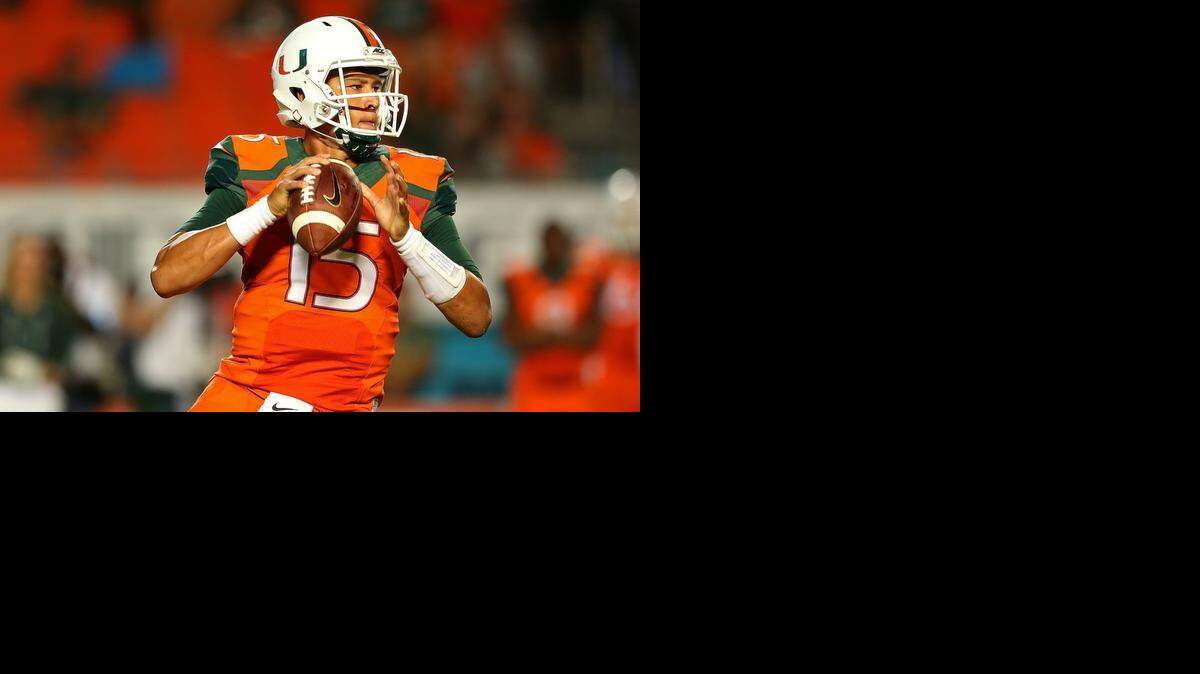 
Brad Kaaya, quarterback de los Huracanes de Miami. 
