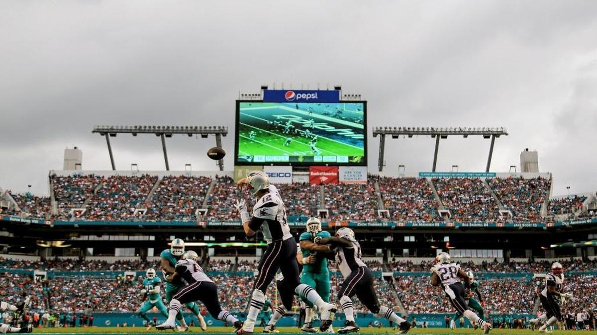 El renovado Sun Life Stadium, cuando jugaron los Dolphins contra los Patriots, el 3 de enero pasado.