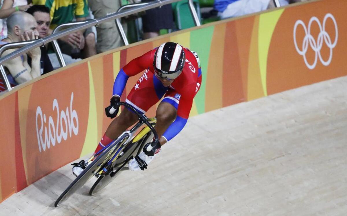 La cubana Lisandra Guerra Rodriguez en acción en el ciclismo de los Juegos de Río, el 14 de agosto del 2016 en Río de Janeiro, Brasil.