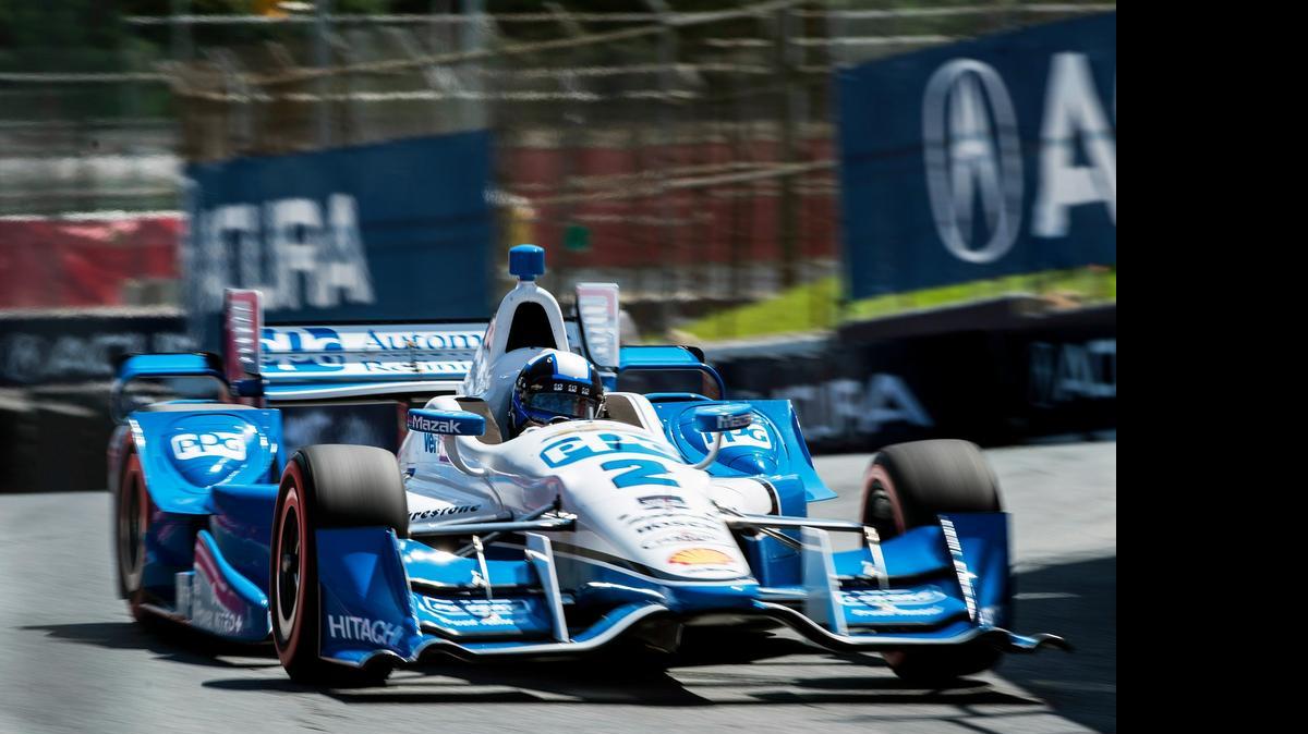 
El colombiano Juan Pablo Montoya acelera durante las pruebas de clasificación en Toronto, el sábado.
