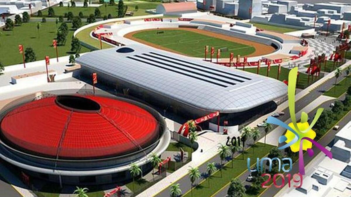 Maqueta de los escenarios de los Juegos Panamericanos de Lima 2019.