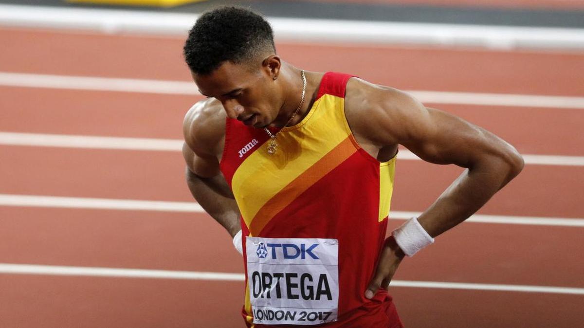 El atleta hispano-cubano Orlando Ortega, tras la final de los 110 metros con vallas disputada el 7 de agosto del 2017 en Londres.