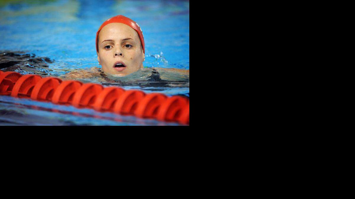 La nadadora francesa Laure Manaudou durante los Juegos Olímpicos de Beijing, el 24 de agosto del 2008.
