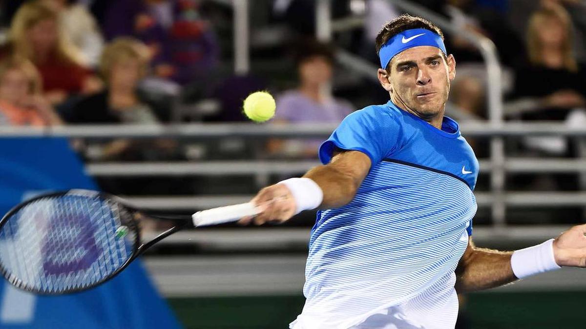 El argentino Juan Martín del Potro volvió al tenis profesional tras una ausencia de casi un año y doblegó 6-1, 6-4 al estadounidense Denis Kudla en la primera ronda del Abierto de Delray Beach, el 16 de febrero del 2016.