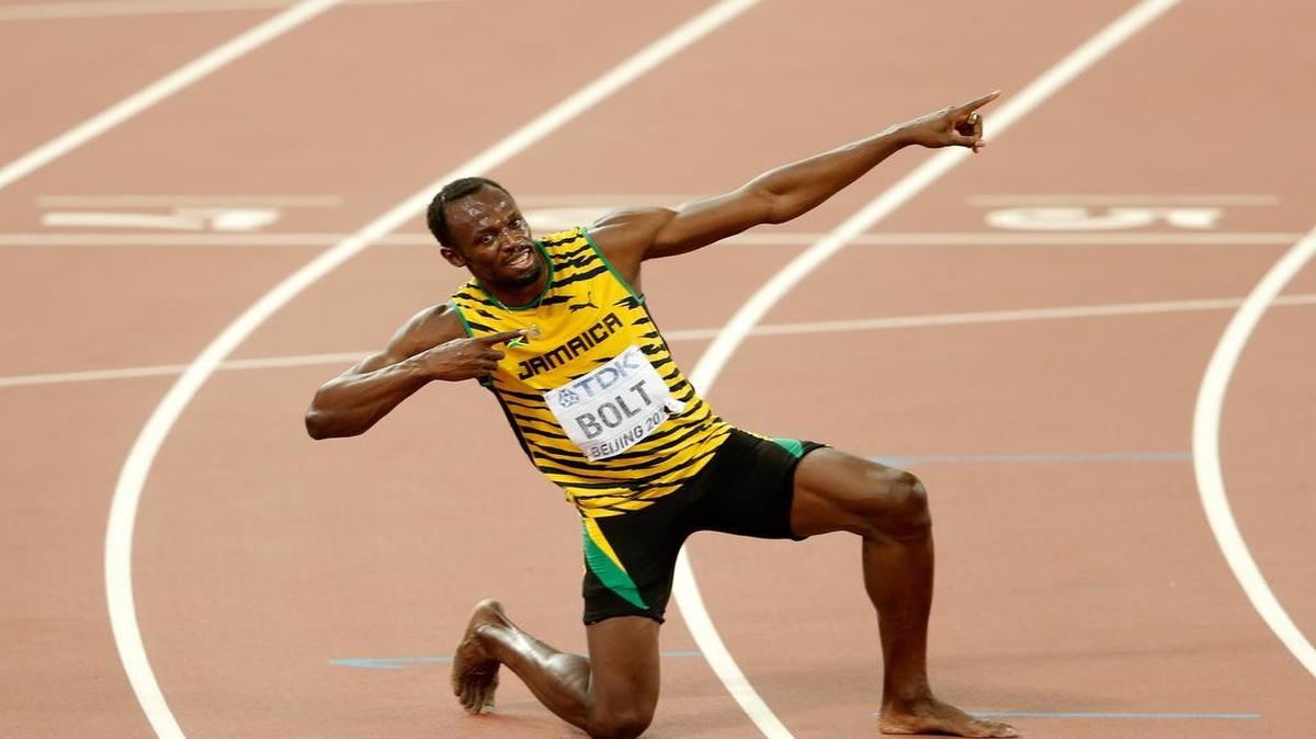 Usain Bolt ganó los títulos en los 100, 200 y 4x100 metros en los Mundiales de Pekín.