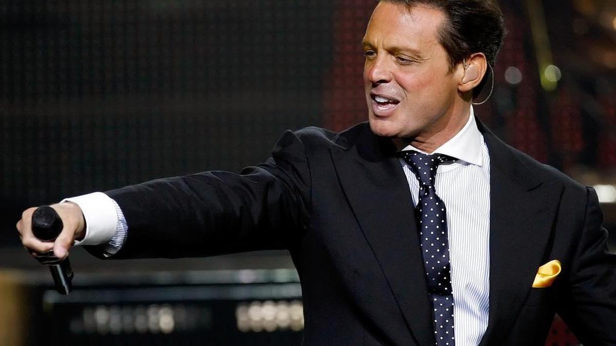 El cantante Luis Miguel en un concierto en Las Vegas, Nevada.