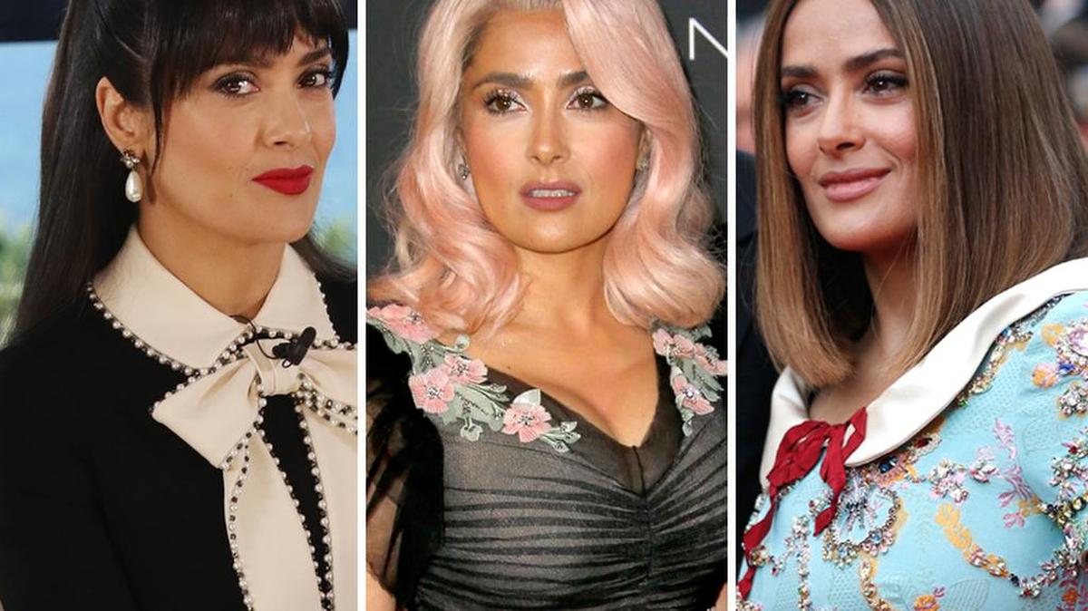 Los tres looks de Salma Hayek en el Festival de Cine de Cannes.