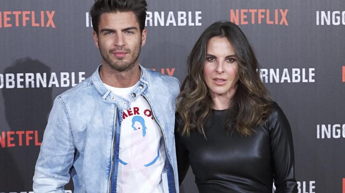 El actor español Maxi Iglesias y la mexicana Kate del Castillo en una presentación para la prensa de ‘Ingobernable’ en el Ritz Hotel en Madrid, el 29 de marzo. Del Castillo encarna en la historia a Emilia Urquiza, la primera dama de México.