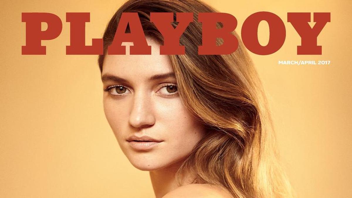 Imagen lanzada por Playboy muestra a la modelo Elizabeth Elam en la portada de la edición de marzo-abril de 2017.