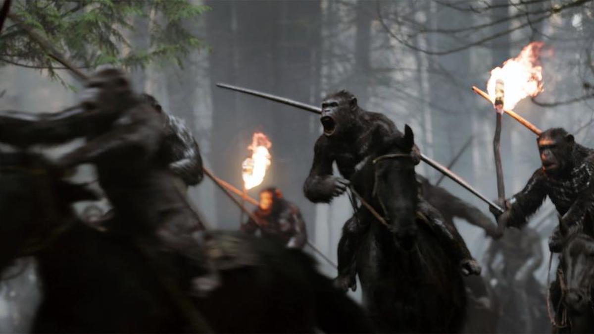 Imagen de una escena de “War for the Planet of the Apes”.