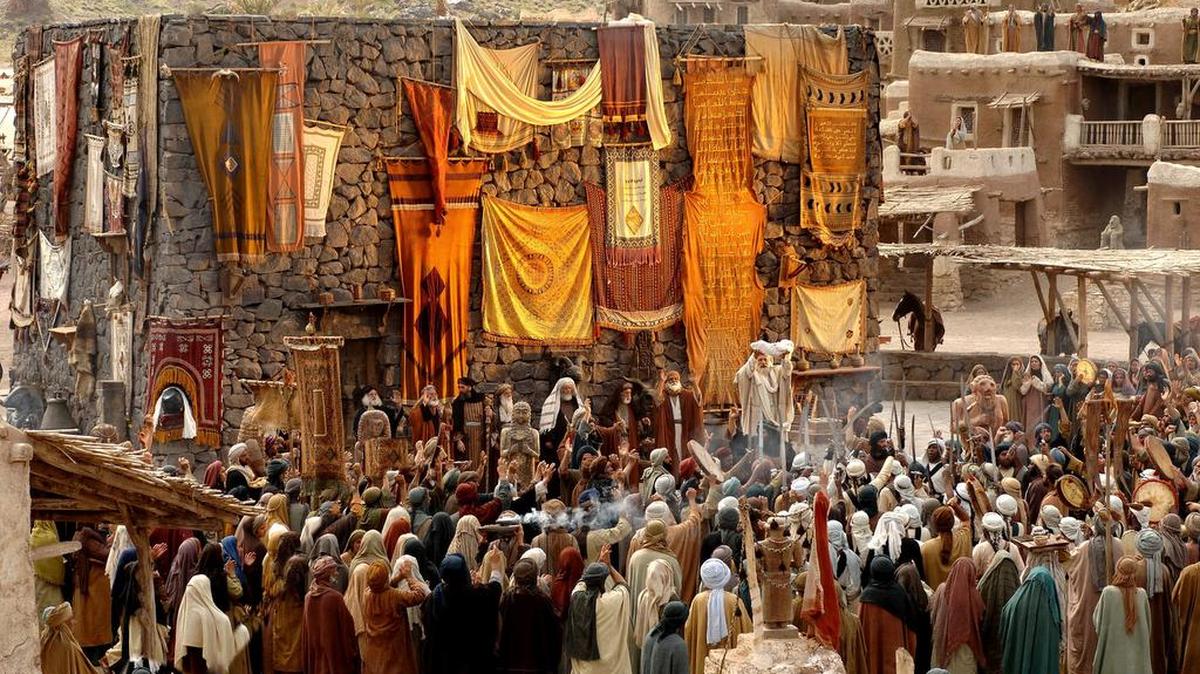 
 Fotograma de la película "Mahoma, el mensajero de Dios", que tras siete años de trabajo y un largo debate teológico sobre su respeto a la figura del profeta, se estrenará en los cines iraníes el próximo día 26. 
