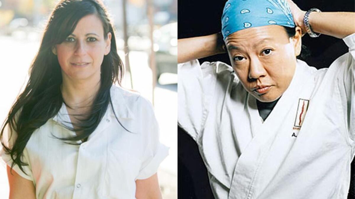 Las chefs Amanda Cohen y Anita Lo.