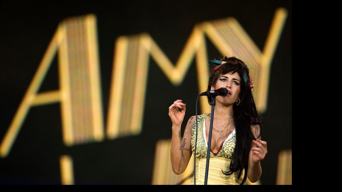 
Amy Winehouse durante el festival de música The Rock in Rio (2008) en Arganda del Rey, en las afueras de Madrid. 
