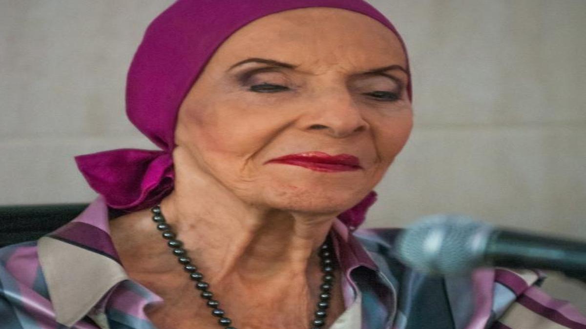 Alicia Alonso en mayo del 2013 en La Habana. La bailarina recibió el 29 de marzo el Doctorado Honoris Causa otorgado por la Universidad de El Salvador (UES).
