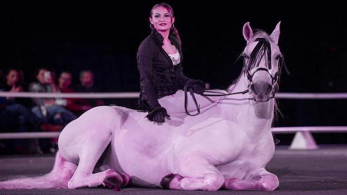 
Entre otros números encomiables, se destaca el de Giggi Gasser, la hija del fundador, que monta su caballo al pelo mientras canta Angela Stanley. 
