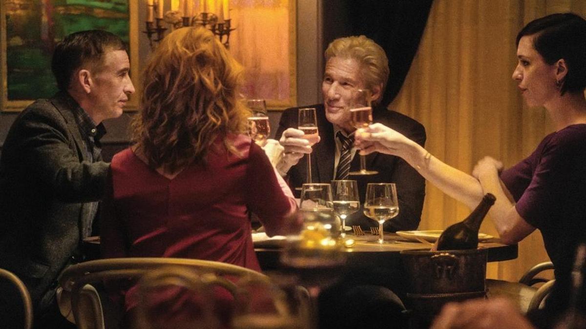 Steve Coogan, Richard Gere, Rebecca Hall y Laura Linney en ‘The Dinner’ (2017).