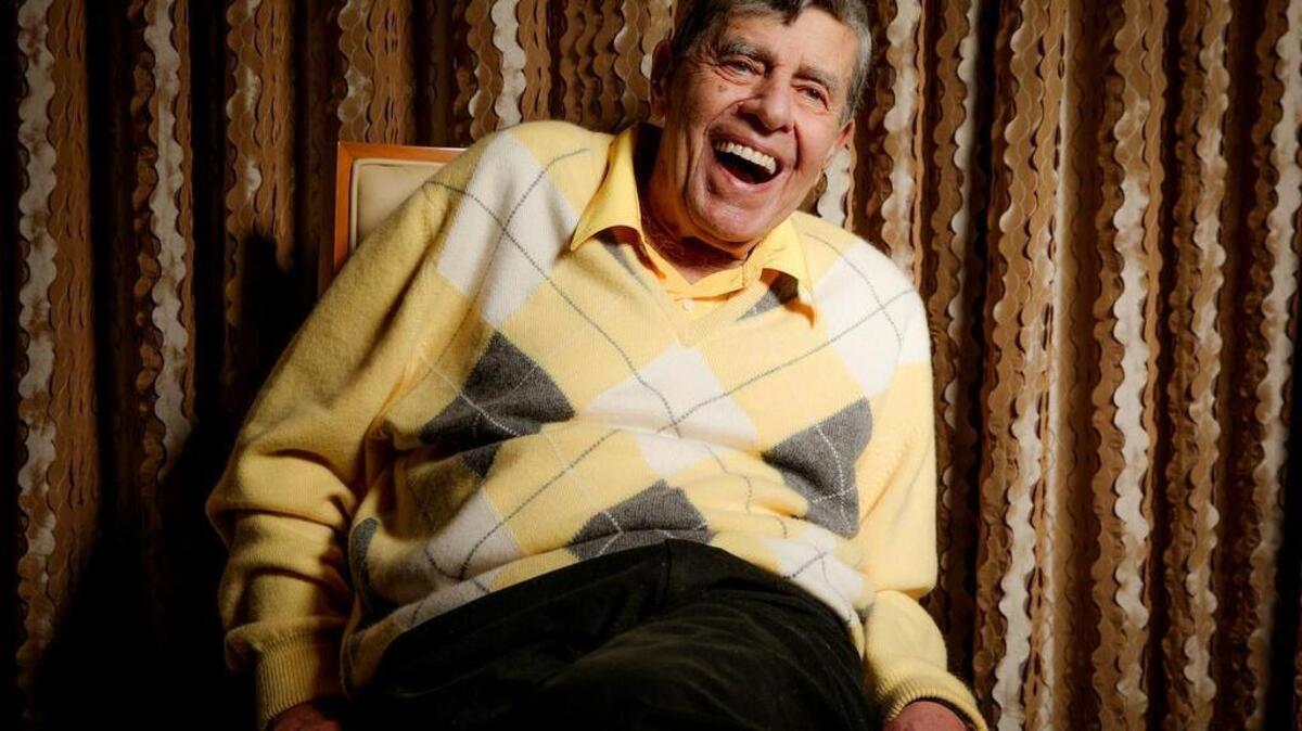 El comediante Jerry Lewis en una sesión fotográfica el 24 de agosto de 2016.
