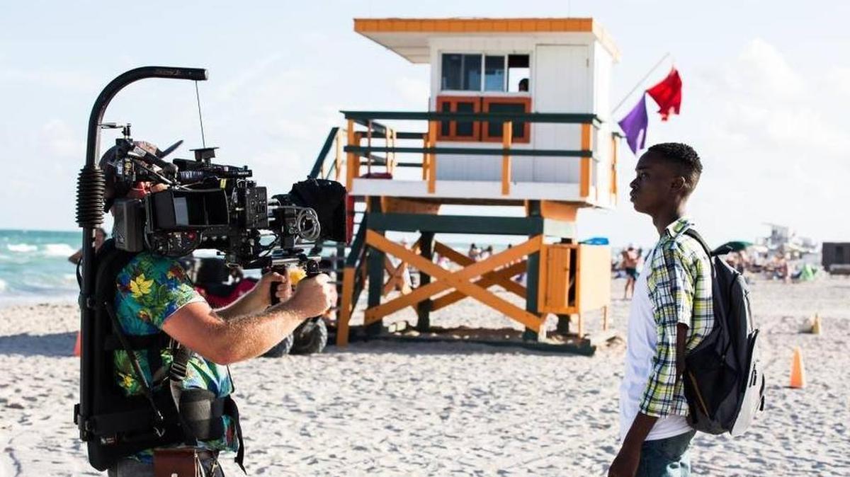 Una escena durante la filmación de ‘Moonlight’.