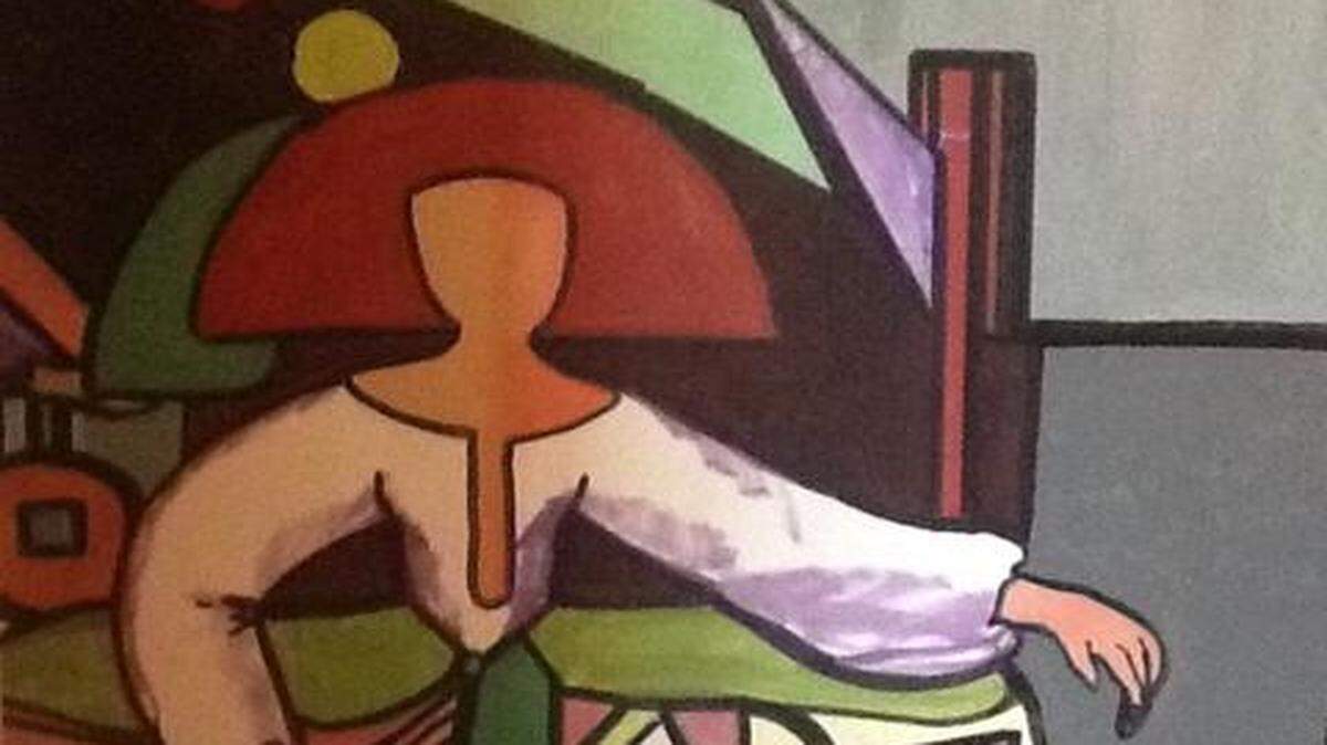 
‘Menina con paloma’, de Emma de Salgueiro. 
