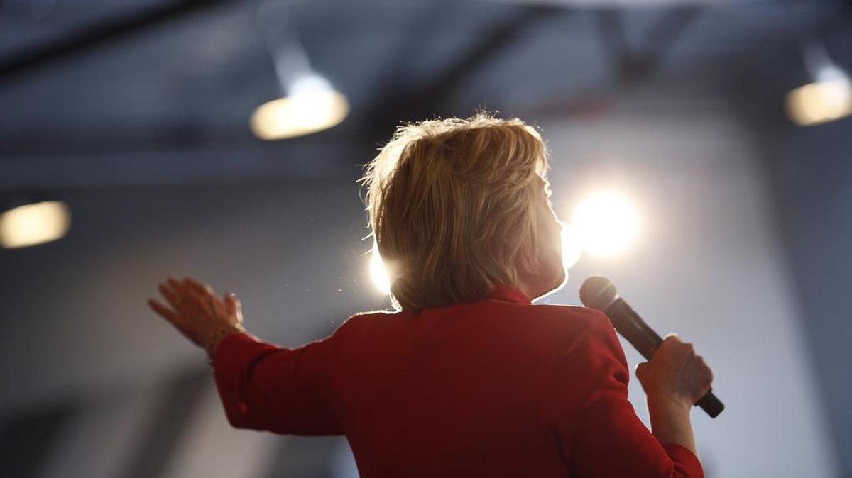 Hillary Clinton en mitin de campaña en Bowling Green, Kentucky, el 16 de mayo.