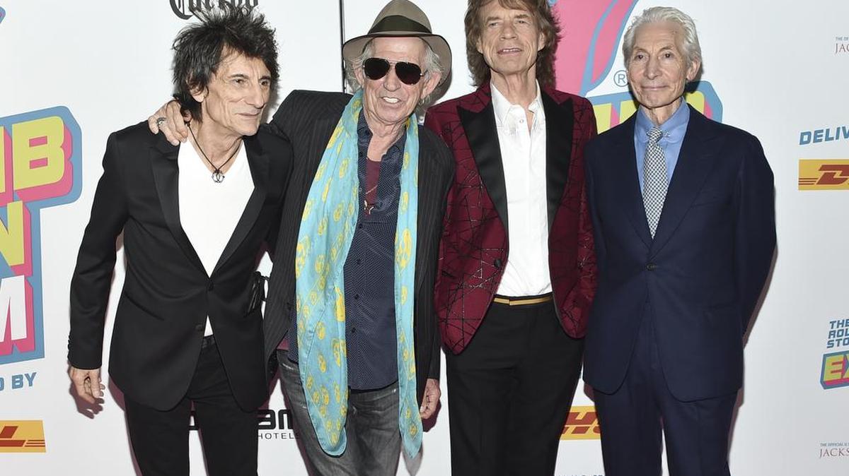 Los integrantes de los Rolling Stones, Ronnie Wood, Keith Richards, Mick Jagger y Charlie Watts en una fotografía del 15 de noviembre de 2016 en Nueva York.