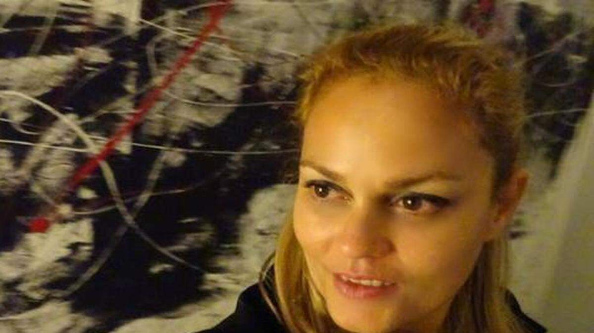 
La artista plástica Astrid Alcayaga
