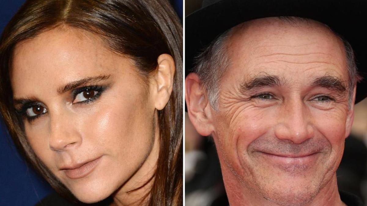 Victoria Beckham y Mark Rylance.