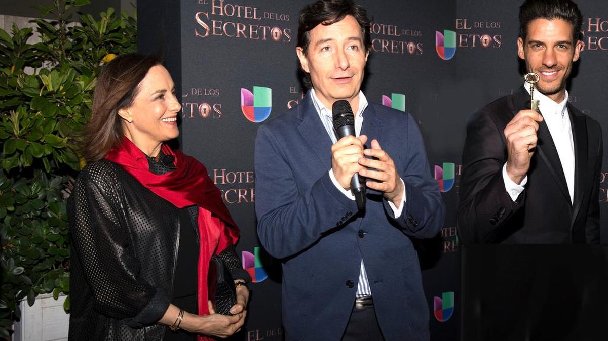Diana Bracho, Roberto Gómez Bolaños y Erick Elías.