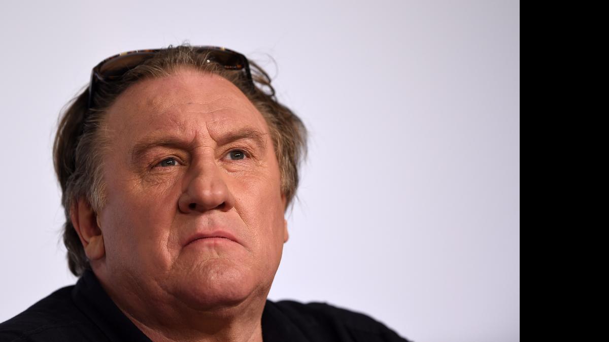 
 Gerard Depardieu durante una conferencia de prensa en el Festival de Cannes.
