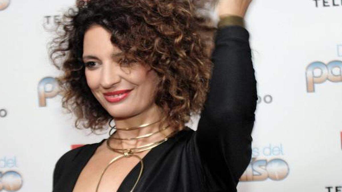 
Paulina Gálvez en la fiesta de presentación de ‘Dueños del paraíso’.
