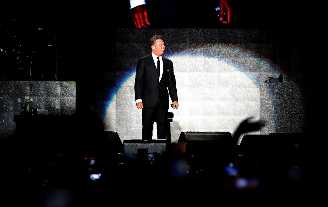 Luis Miguel performs in concert March 16, 2019 in Bogotá, Colombia.