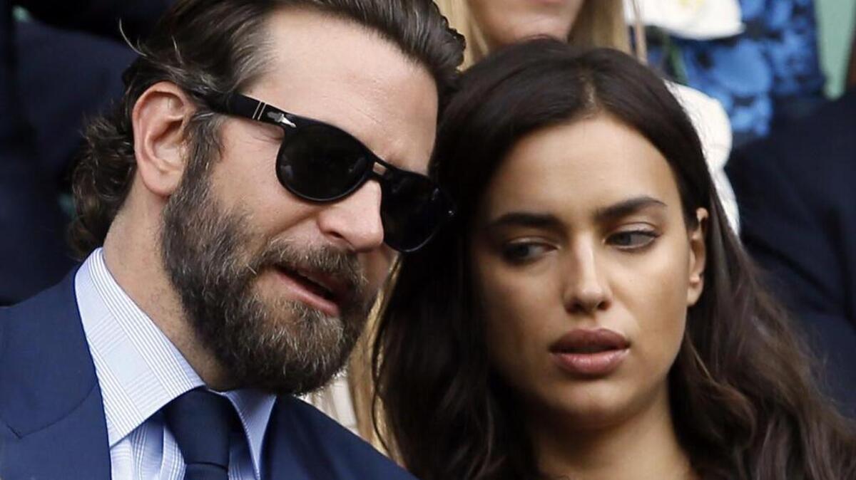 Irina Shayk y Bradley Cooper en Filadelfia el 28 de julio de 2016.