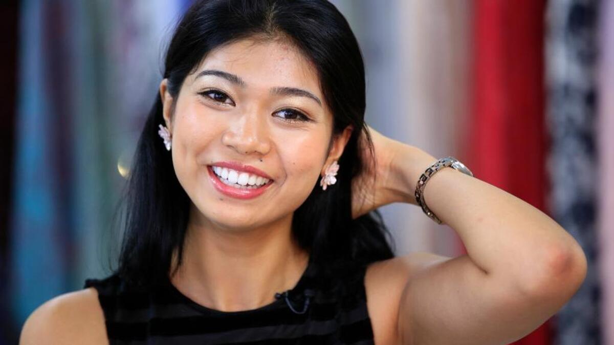 La japonesa Priyanka Yoshikawa, Miss Mundo, en Tokio, en septiembre del 2016.
