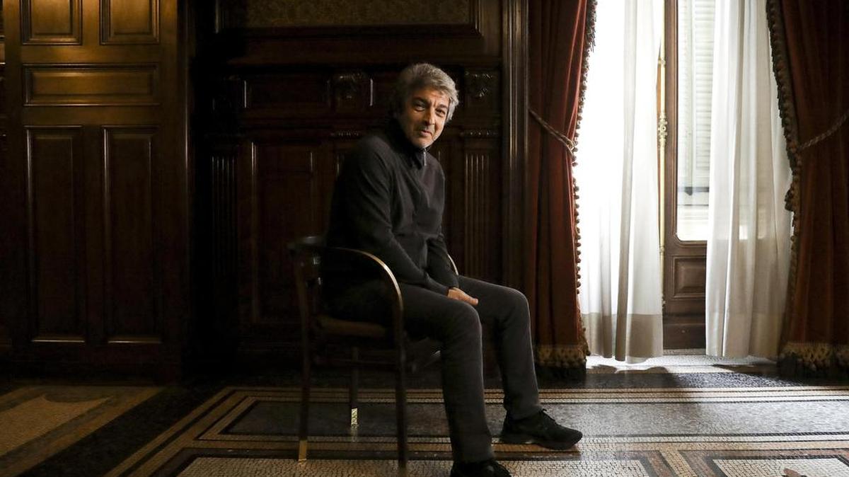 El actor argentino Ricardo Darín durante una entrevista en la Casa de América de Madrid.