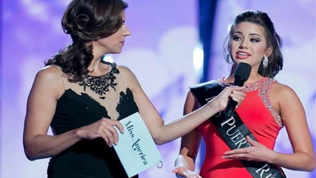 La Miss Puerto Rico por el concurso Miss America, Desntiny Vélez, durante la gala de este año.