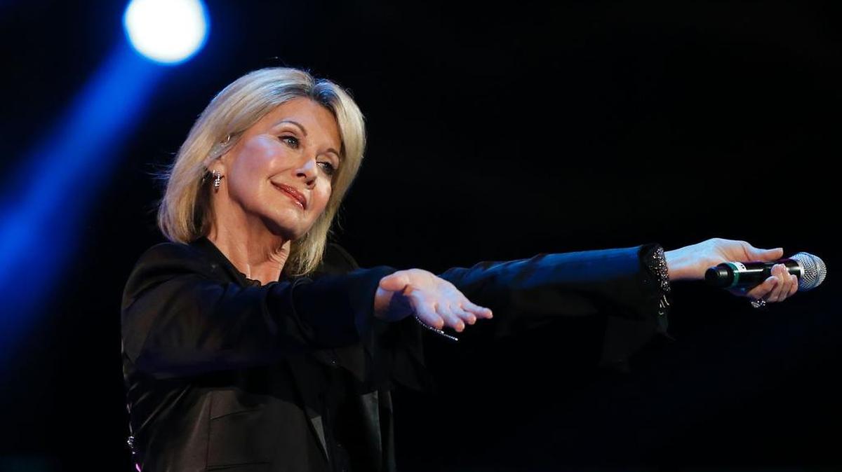 Olivia Newton-John en una foto de archivo de febrero de 2017.