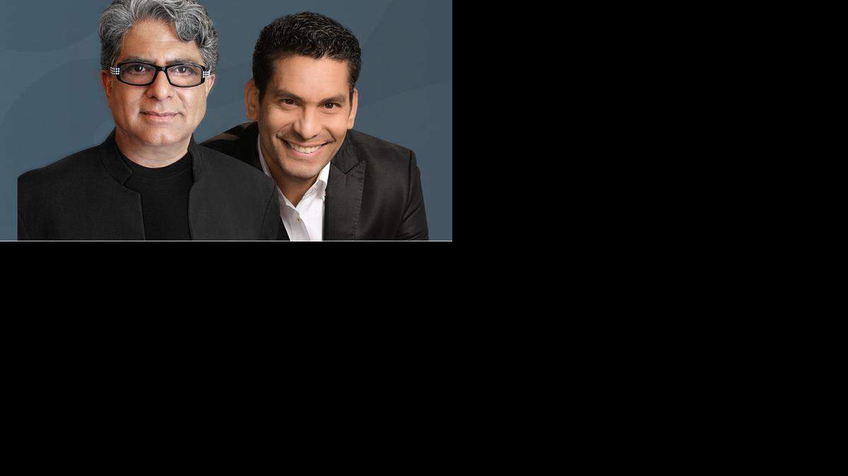
Ismael Cala y Depak Chopra.
