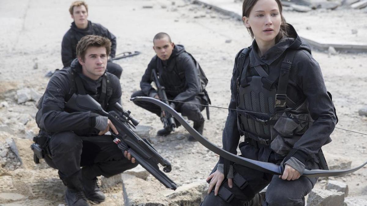 Parte de “Los Juegos del Hambre - Sinsajo Parte 2”, protagonizada por Jennifer Lawrence, Liam Hemsworth y Josh Hutcherson. 