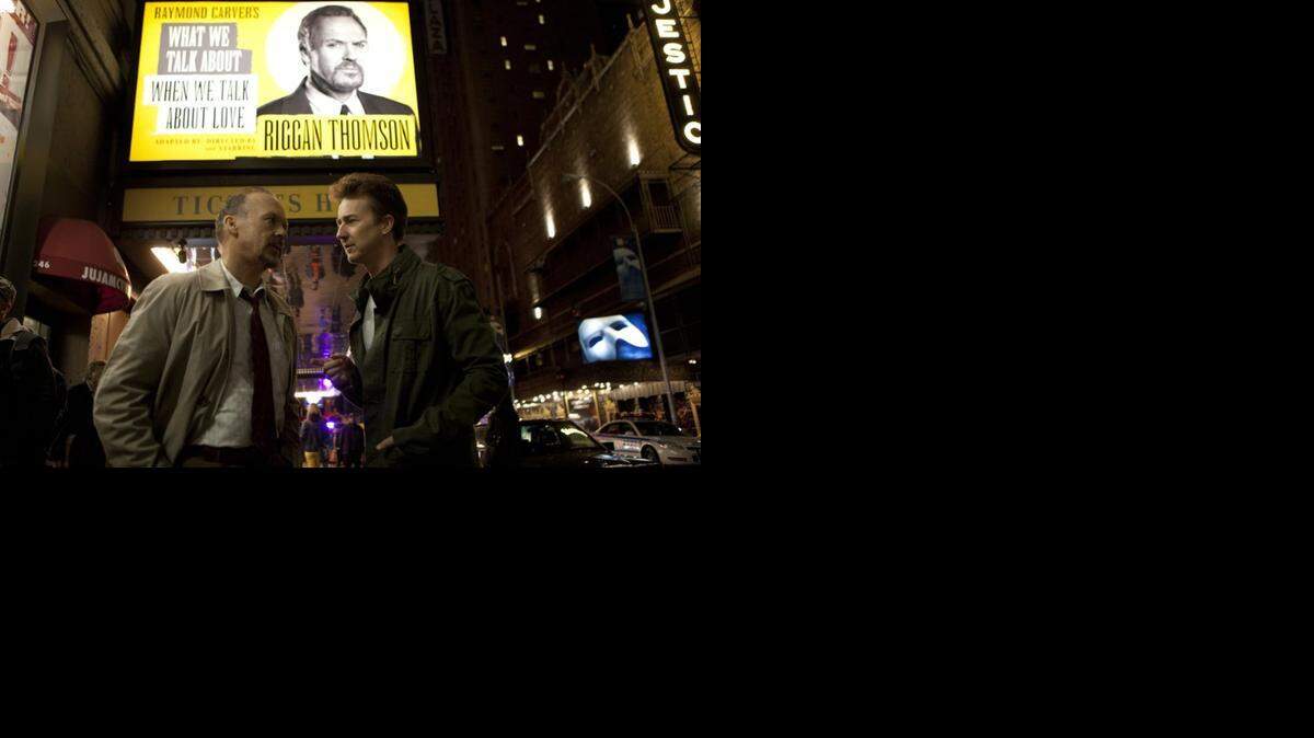 
Michael Keaton y Edward Norton en ‘Birdman’, dirigida por Alejandro González Iñárritu.
