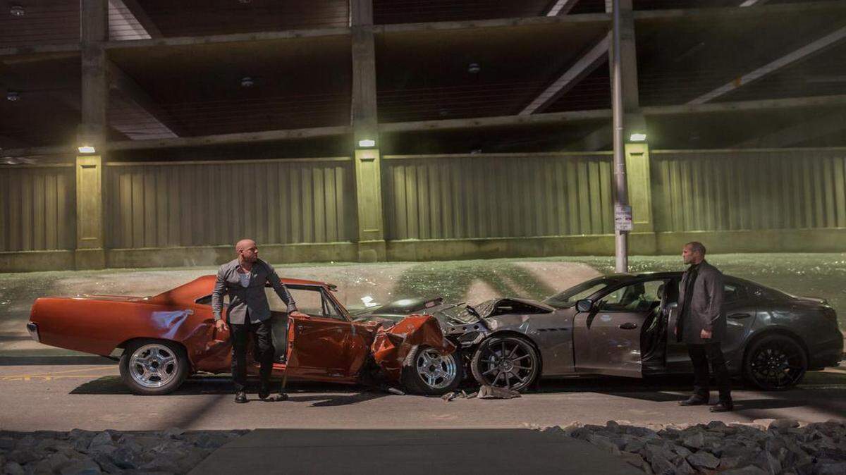
Vin Diesel y Jason Statham en ‘Furious 7’.
