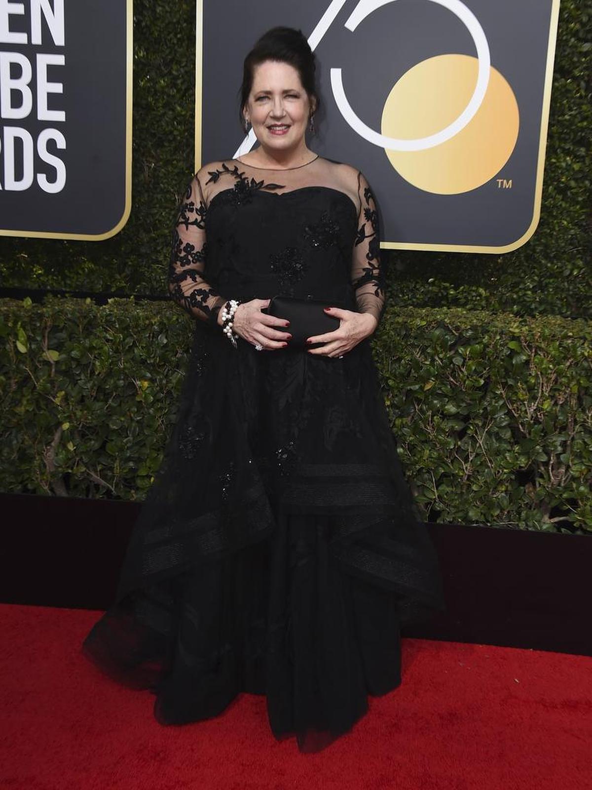 Ann Dowd llega a la 75º ceremonia de los premios Globos de Oro en el Beverly Hilton Hotel el domingo 7 de enero de 2018 en Beverly Hills, California.
