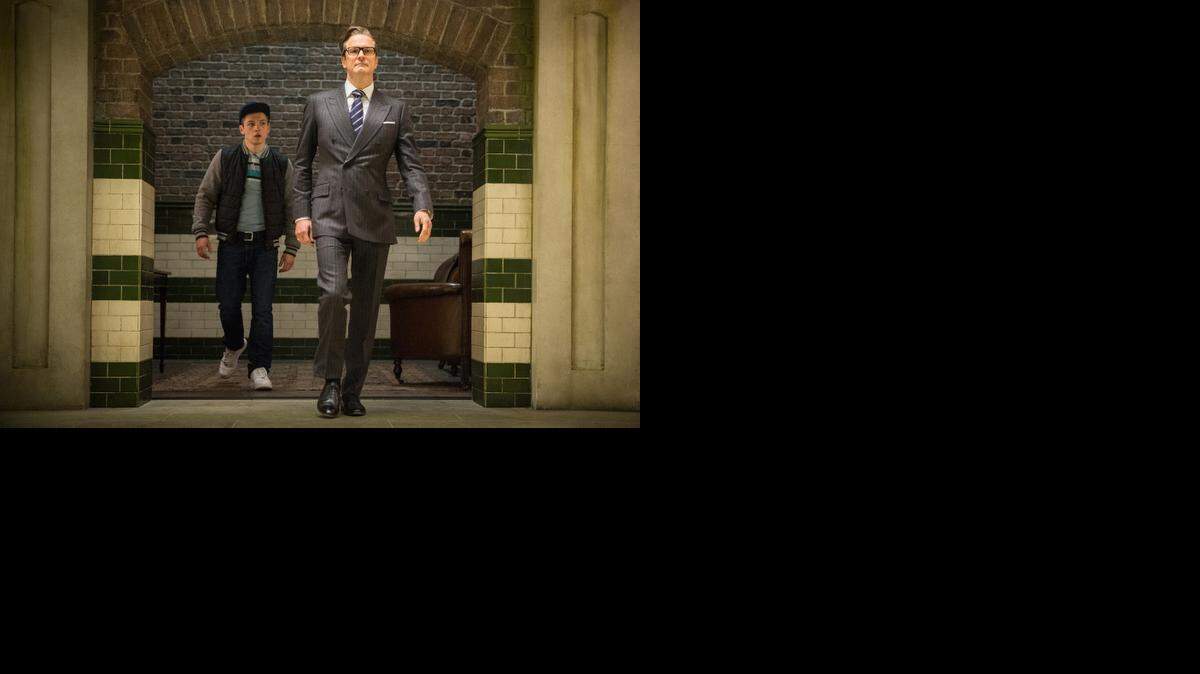 
Colin Firth y Taron Egerton en ‘Kingsman’, dirigida por Matthew Vaughn. 
