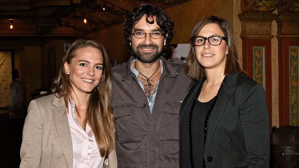 Barbara Espuch, el director Mateo Gil e Isabel García en el 2011 en Miami, durante el evento Recent Cinema from Spain.